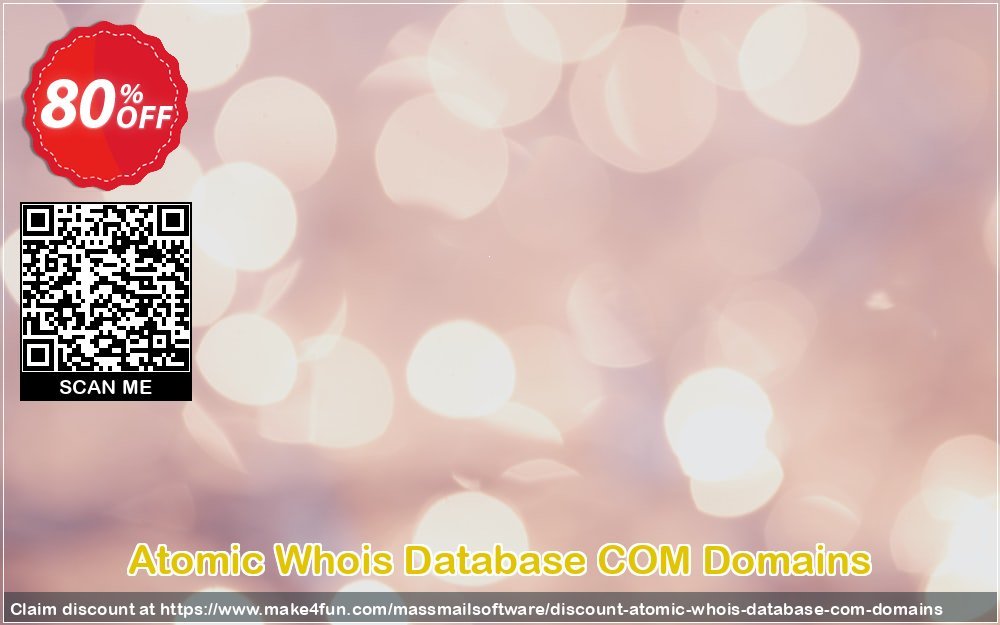 Atomic whois database com domains coupon codes for Mom's Special Day with 85% OFF, May 2024 - Make4fun