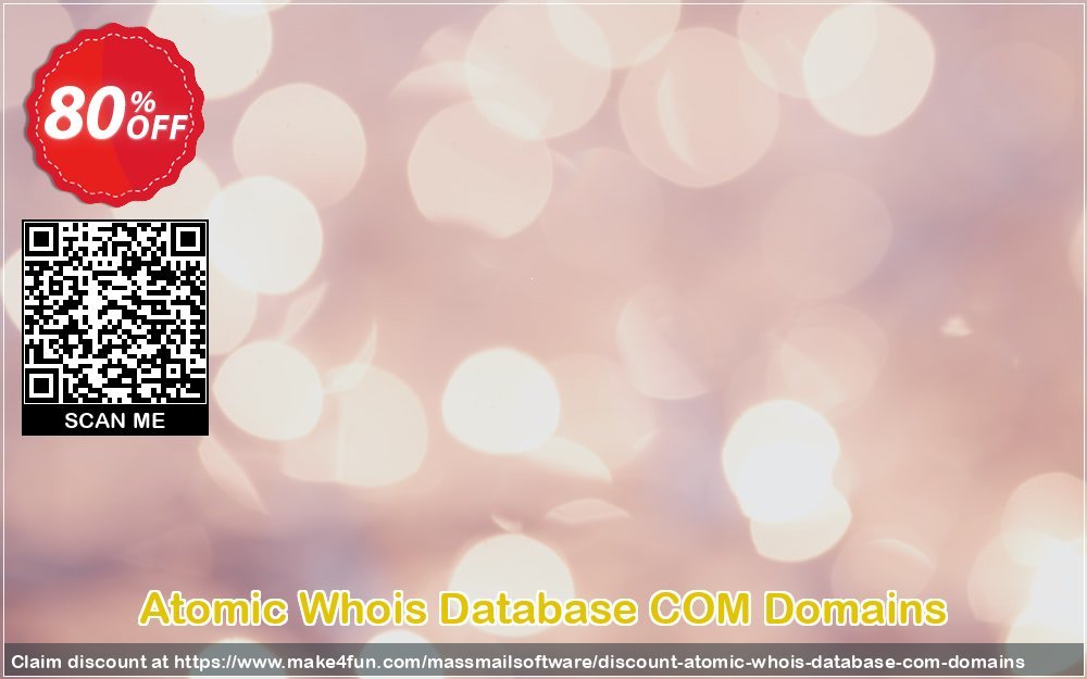 Atomic Whois Database Com Domains coupon codes for Teacher Appreciation with 85% OFF, May 2025 - Make4fun