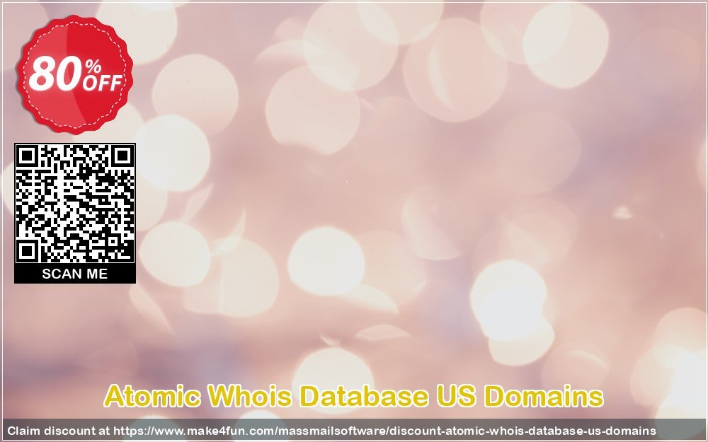 Atomic Whois Database Us Domains coupon codes for Space Day with 85% OFF, May 2025 - Make4fun