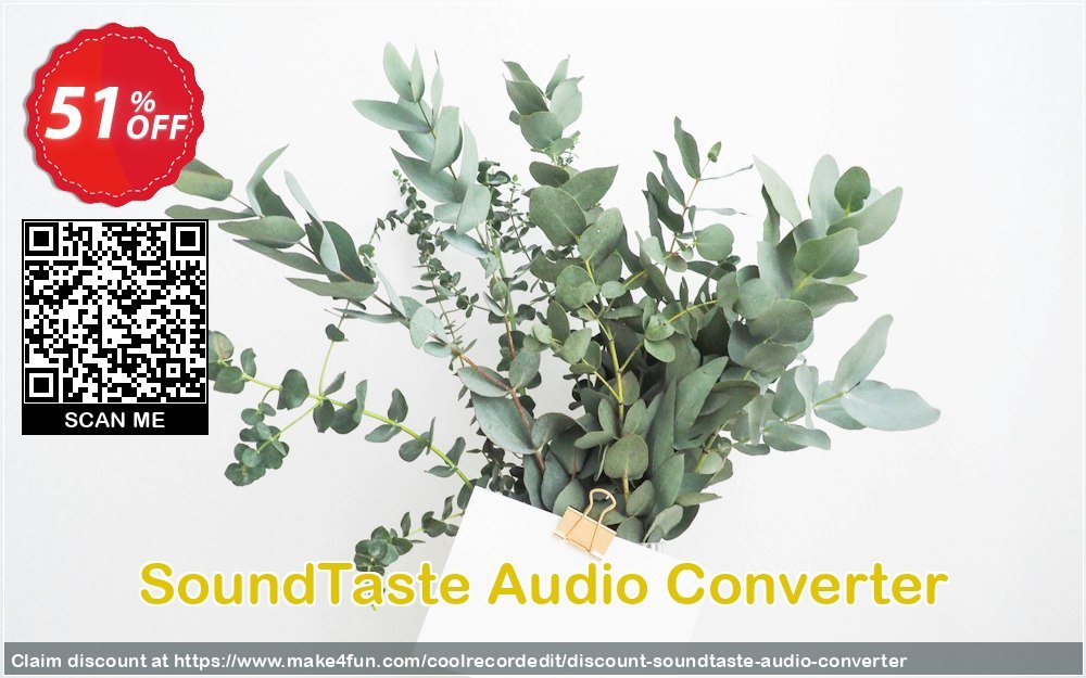 Soundtaste Audio Converter coupon codes for Teacher Appreciation with 55% OFF, May 2025 - Make4fun
