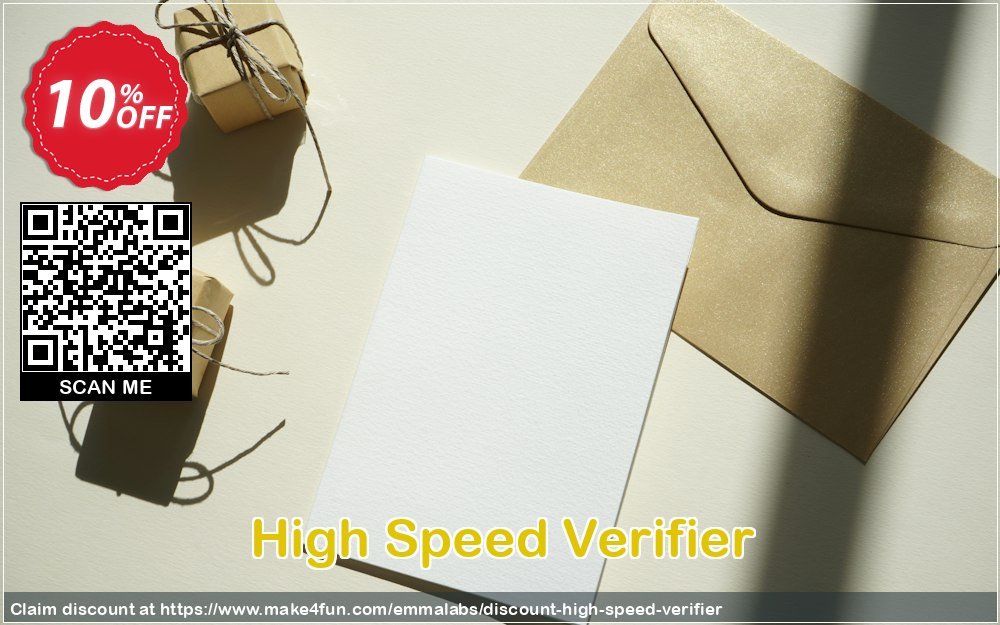 High speed verifier coupon codes for Mom's Day with 15% OFF, May 2024 - Make4fun