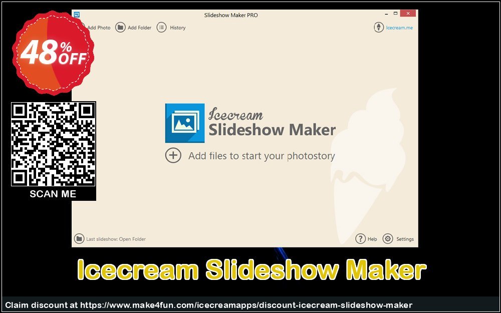 Icecream slideshow maker coupon codes for Bike Commute Day with 50% OFF, June 2024 - Make4fun