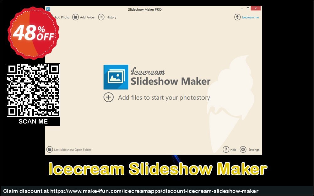 Icecream Slideshow Maker coupon codes for Bike Commute Day with 50% OFF, May 2025 - Make4fun