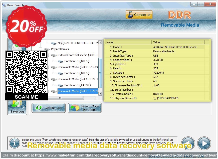 Removable Media Data Recovery Software coupon codes for #mothersday with 25% OFF, May 2025 - Make4fun