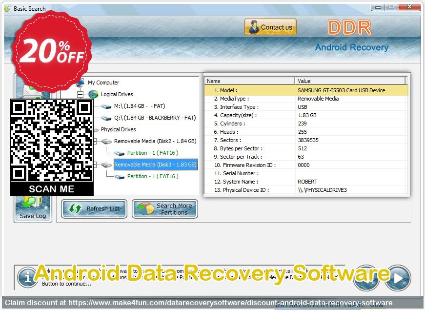 Android Data Recovery coupon codes for May Celebrations with 80% OFF, May 2025 - Make4fun