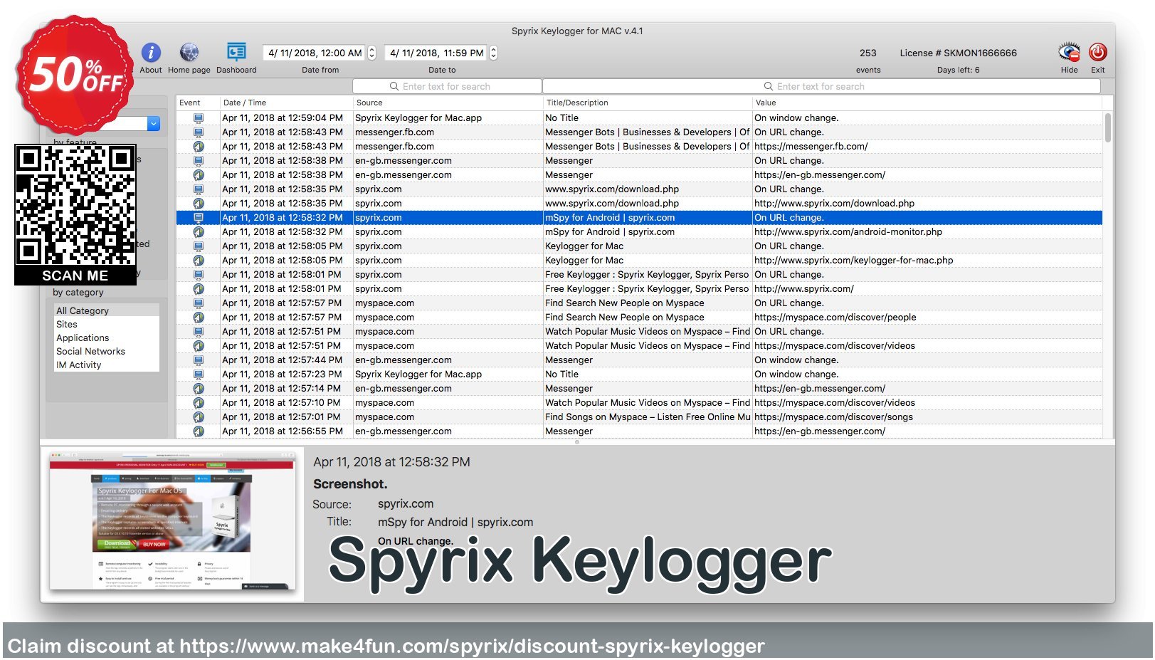 Spyrix keylogger coupon codes for Flag Celebration with 55% OFF, June 2024 - Make4fun