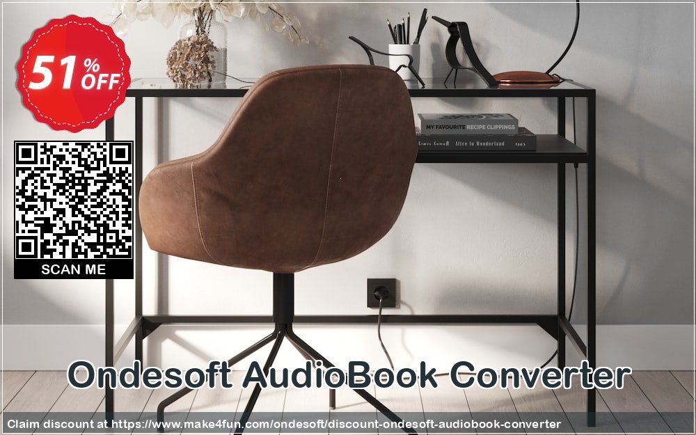 Ondesoft Audiobook Converter coupon codes for May Celebrations with 55% OFF, May 2025 - Make4fun