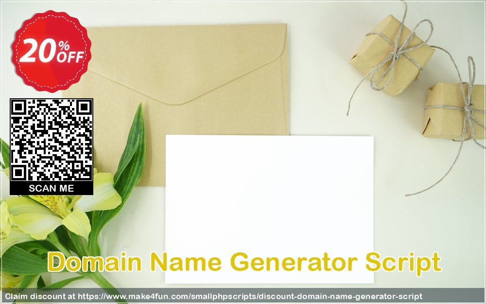 Domain Name Generator Script coupon codes for May Celebrations with 25% OFF, May 2025 - Make4fun