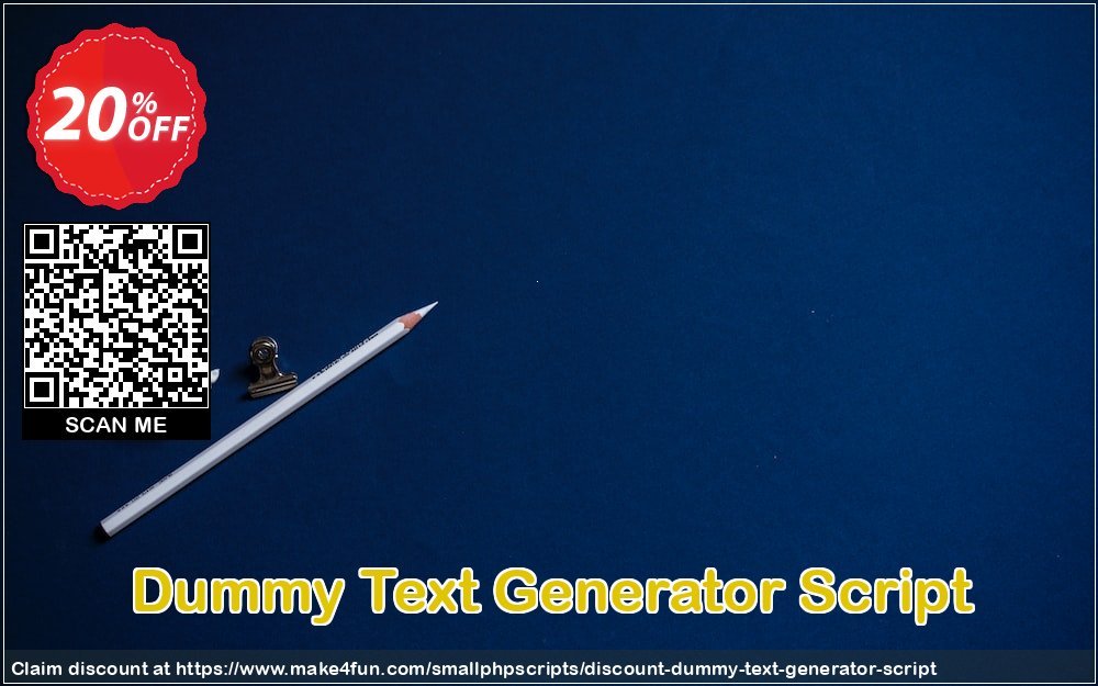 Dummy Text Generator Script coupon codes for Mom's Day with 25% OFF, May 2025 - Make4fun