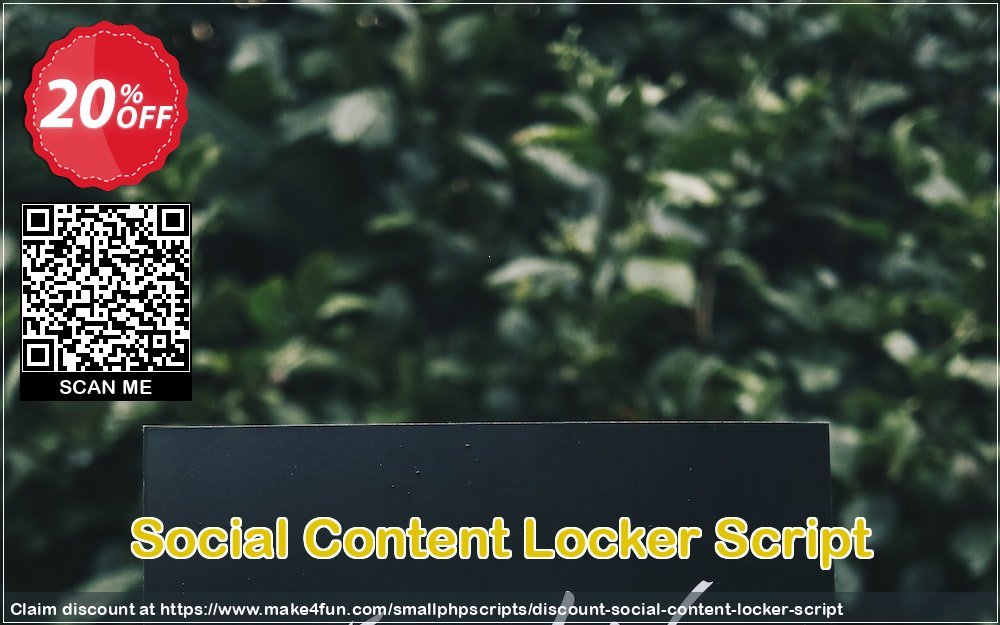 Social Content Locker Script coupon codes for May Celebrations with 25% OFF, May 2025 - Make4fun