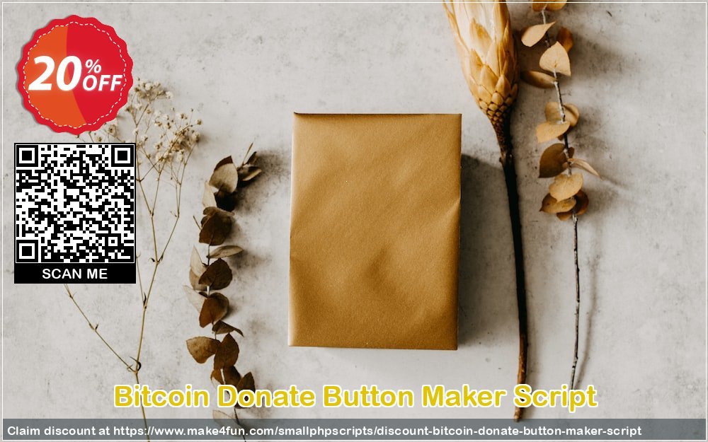 Bitcoin Donate Button Maker Script coupon codes for Mom's Day with 25% OFF, May 2025 - Make4fun