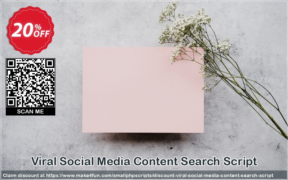 Viral social media content search script coupon codes for Mom's Day with 25% OFF, May 2024 - Make4fun
