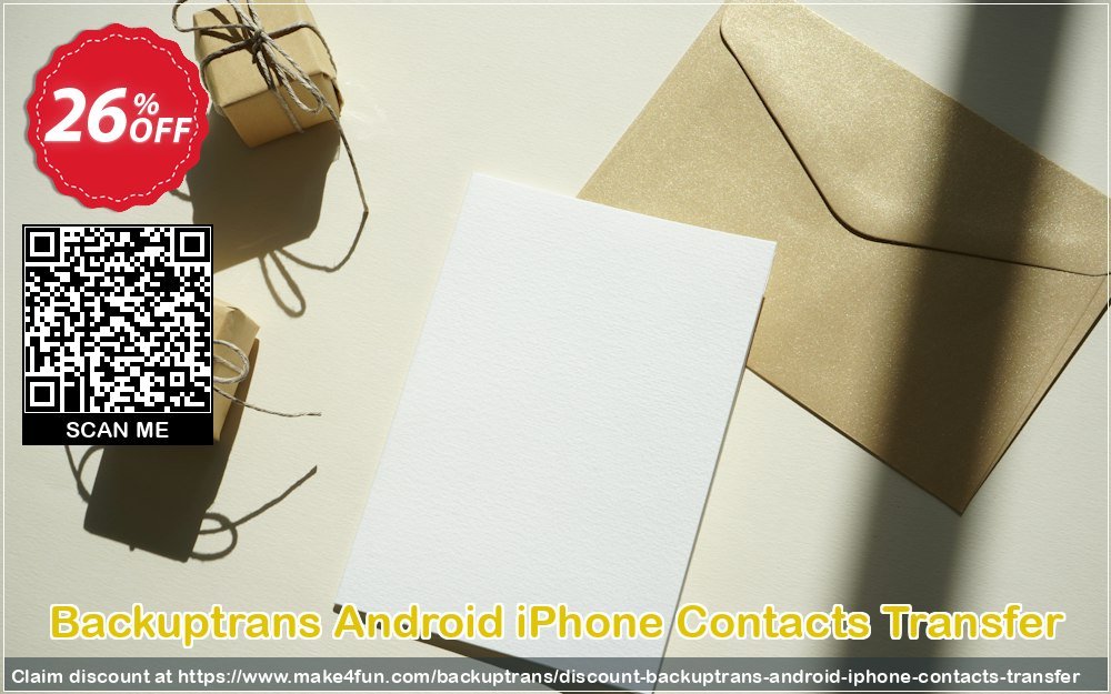 Backuptrans Android Iphone Contacts Transfer coupon codes for Mom's Special Day with 30% OFF, May 2025 - Make4fun