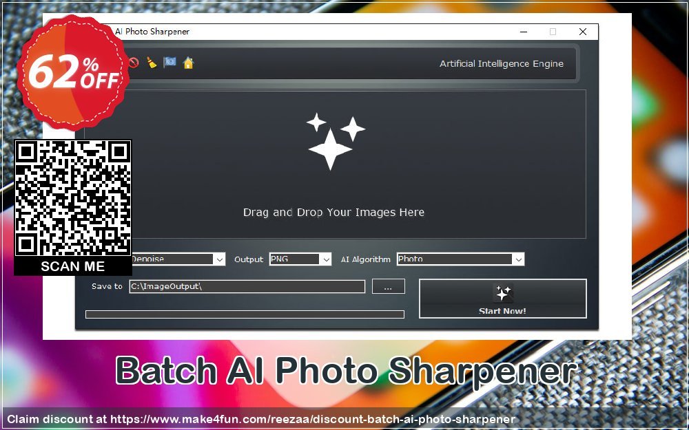 Batch Ai Photo Sharpener coupon codes for Bike Commute Day with 65% OFF, May 2025 - Make4fun