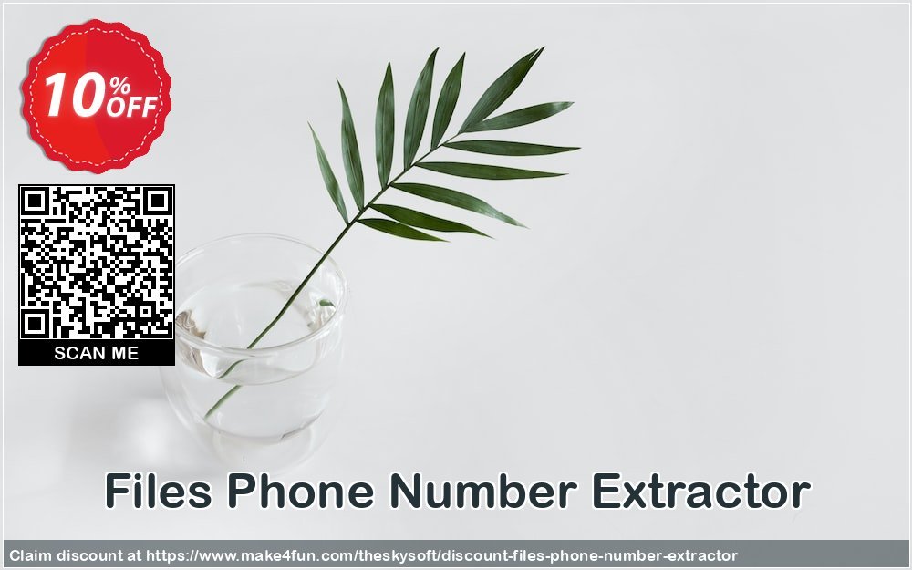Files Phone Number Extractor coupon codes for May Celebrations with 30% OFF, May 2025 - Make4fun