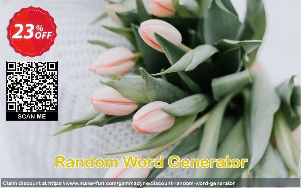 Random Word Generator coupon codes for May Celebrations with 25% OFF, May 2025 - Make4fun