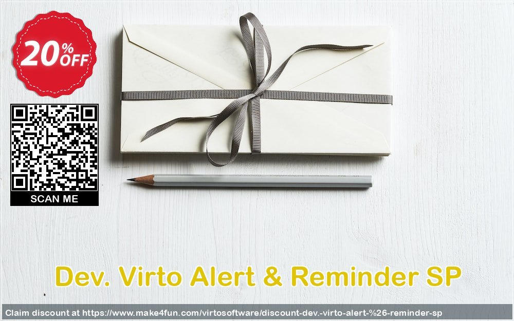 Dev. Virto Alert Reminder Sp coupon codes for May Celebrations with 25% OFF, May 2025 - Make4fun