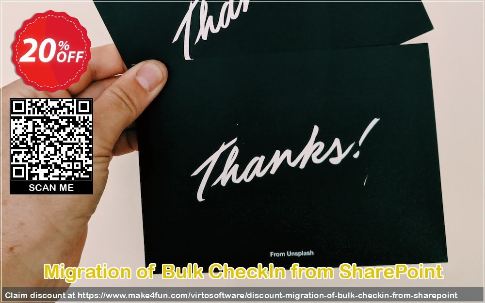 Migration Of Bulk Checkin From Sharepoint coupon codes for Mom's Day with 25% OFF, May 2025 - Make4fun