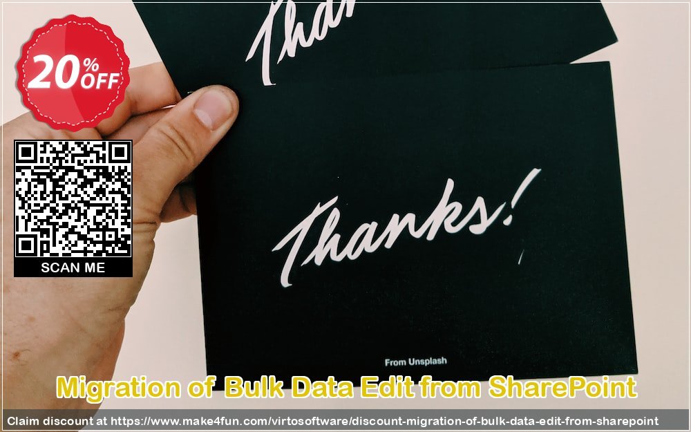 Migration of bulk data edit from sharepoint coupon codes for Mom's Day with 25% OFF, May 2024 - Make4fun