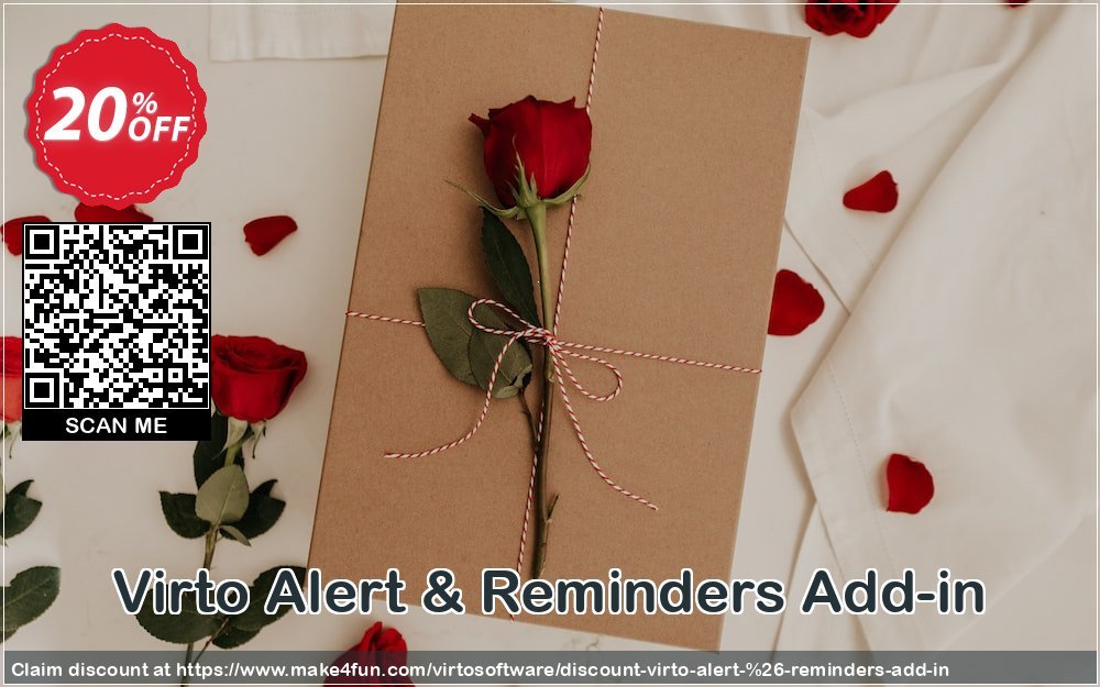 Virto Alert Reminders Add In coupon codes for May Celebrations with 25% OFF, May 2025 - Make4fun