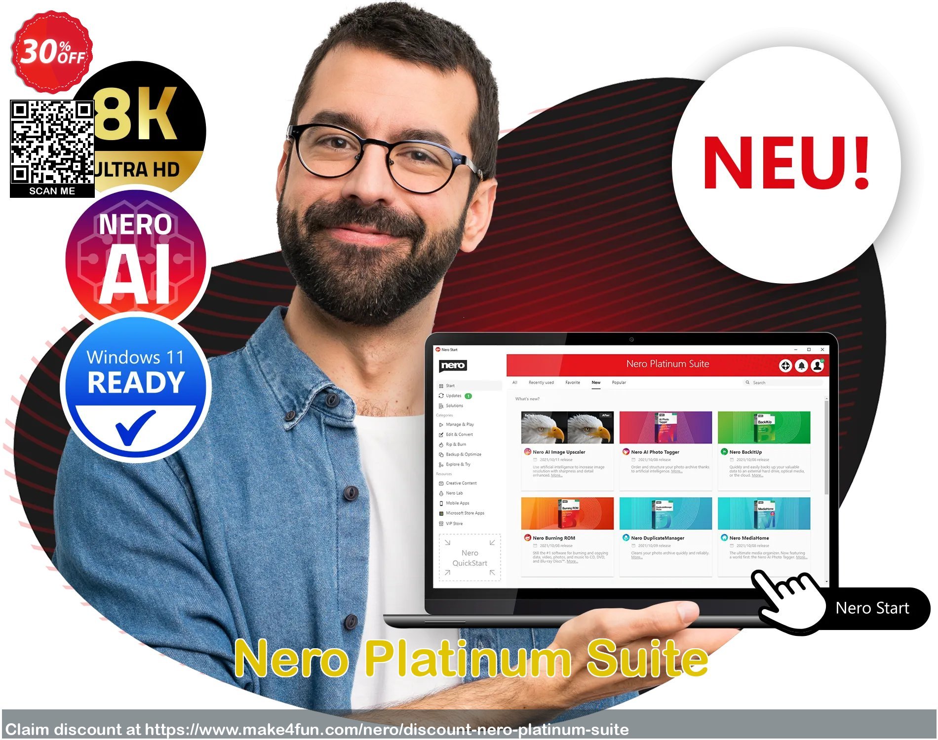 Nero platinum suite coupon codes for Embrace Day with 45% OFF, March 2024 - Make4fun