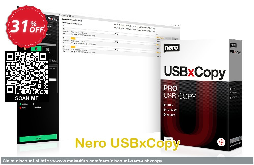Nero usbxcopy coupon codes for Mom's Day with 35% OFF, May 2024 - Make4fun