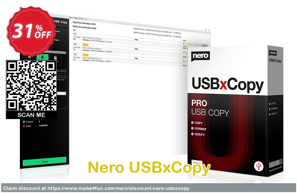 Nero Usbxcopy coupon codes for Mom's Day with 35% OFF, May 2025 - Make4fun