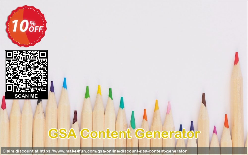 Gsa Content Generator coupon codes for May Celebrations with 15% OFF, May 2025 - Make4fun