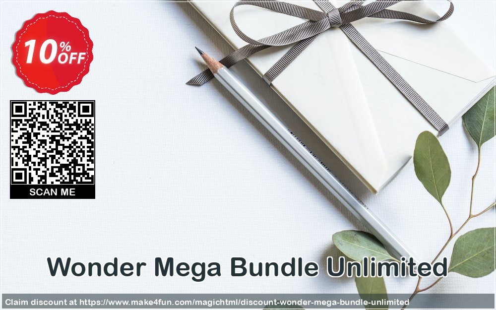 Wonder mega bundle coupon codes for Mom's Special Day with 15% OFF, May 2024 - Make4fun