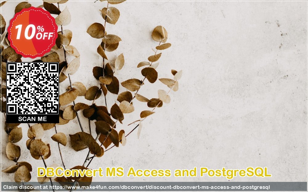 Dbconvert Ms Access And Postgresql coupon codes for Mom's Day with 15% OFF, May 2025 - Make4fun