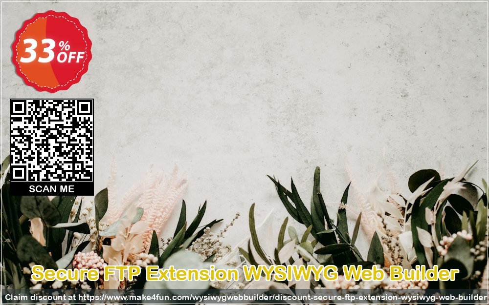 Secure Ftp Extension Wysiwyg Web Builder coupon codes for Mom's Day with 35% OFF, May 2025 - Make4fun