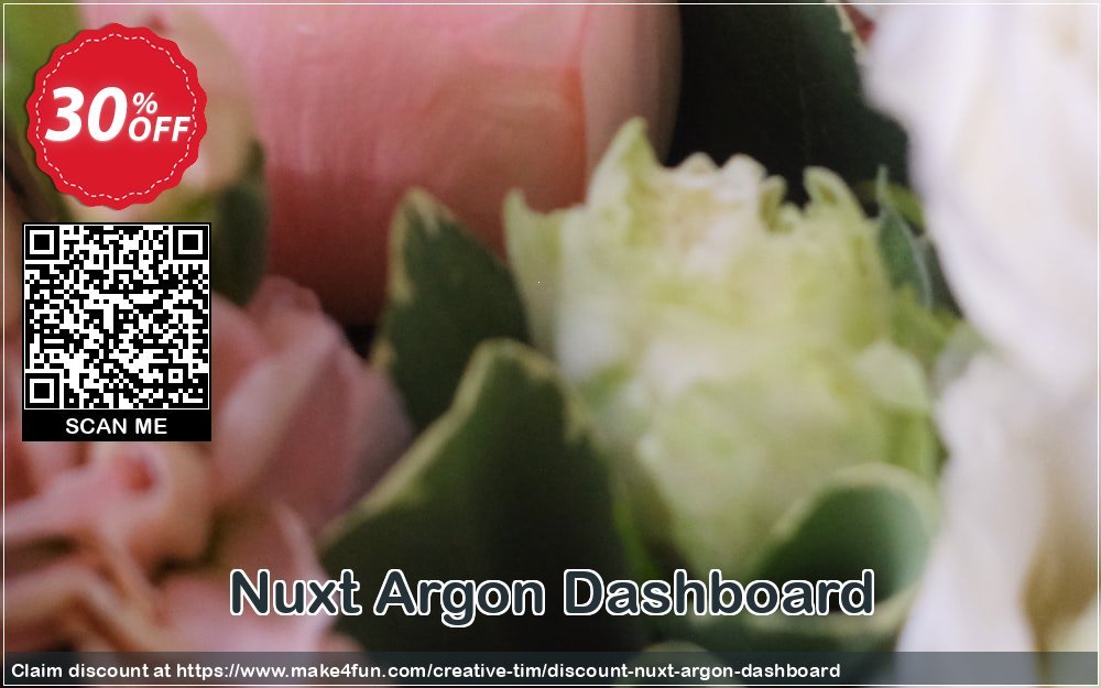 Nuxt Argon Dashboard coupon codes for Mom's Day with 35% OFF, May 2025 - Make4fun