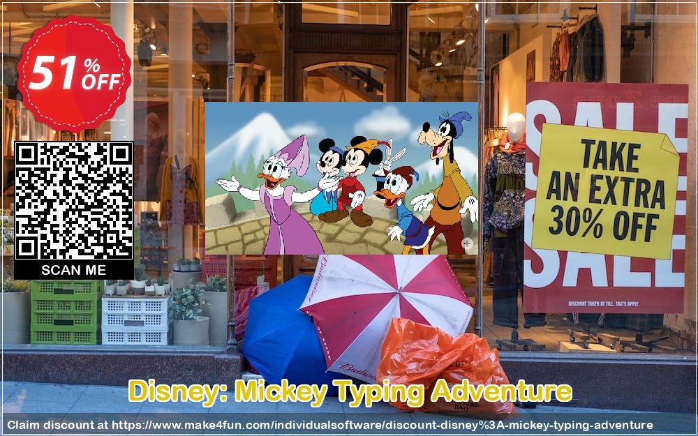 Disney: Mickey Typing Adventure coupon codes for Bike Commute Day with 70% OFF, May 2025 - Make4fun