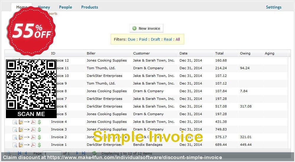 Simple Invoice coupon codes for May Celebrations with 55% OFF, May 2025 - Make4fun