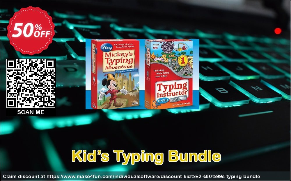 Kid’s Typing Bundle coupon codes for May Celebrations with 55% OFF, May 2025 - Make4fun