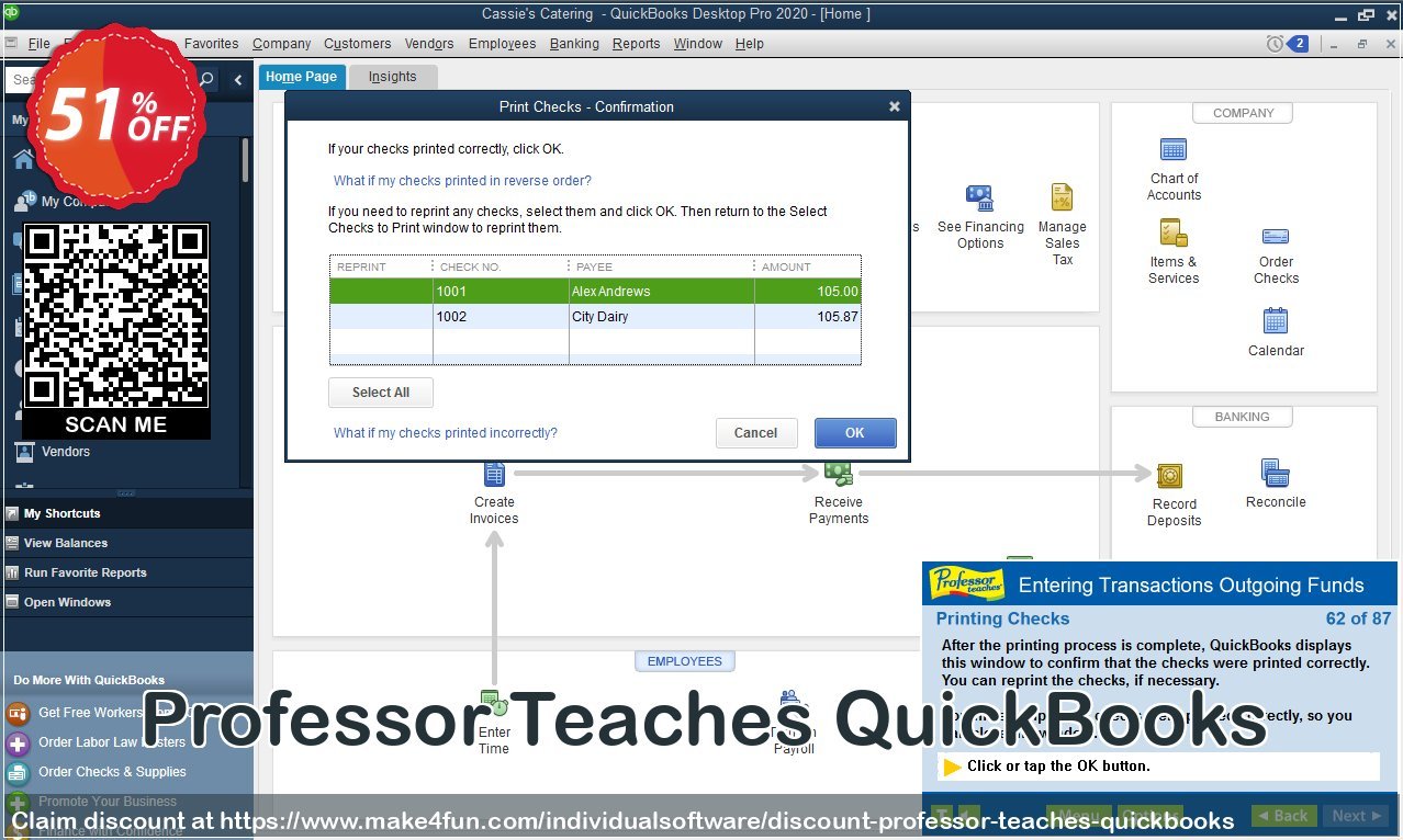 Professor teaches quickbooks coupon codes for Mom's Day with 55% OFF, May 2024 - Make4fun