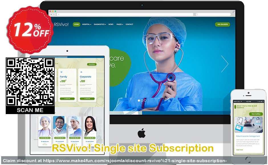 Rsvivo! single site subscription  coupon codes for Mom's Special Day with 15% OFF, May 2024 - Make4fun