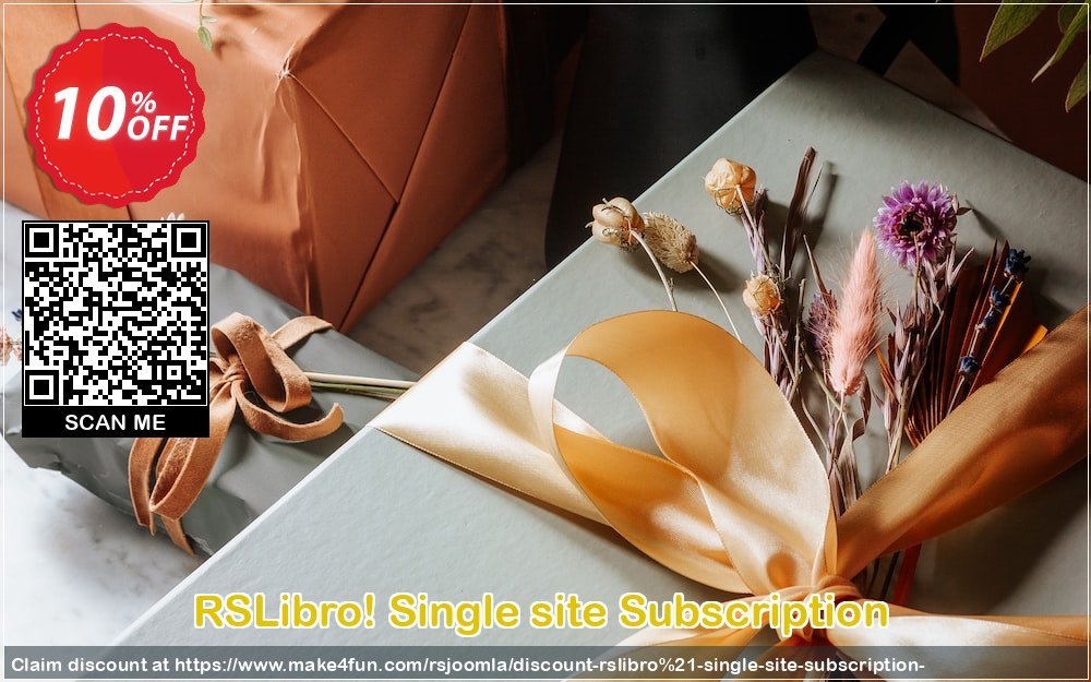 Rslibro! single site subscription  coupon codes for Mom's Day with 15% OFF, May 2024 - Make4fun