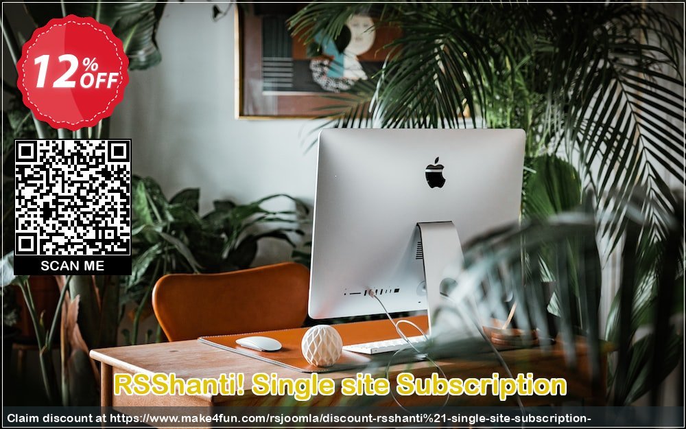 Rsshanti Single Site Subscription  coupon codes for Mom's Day with 15% OFF, May 2025 - Make4fun