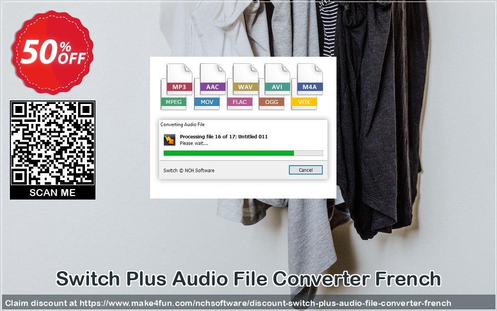 Switch Plus Audio File Converter French coupon codes for Space Day with 55% OFF, May 2025 - Make4fun