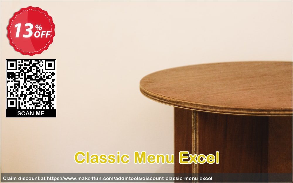 Classic menu excel coupon codes for Mom's Special Day with 15% OFF, May 2024 - Make4fun