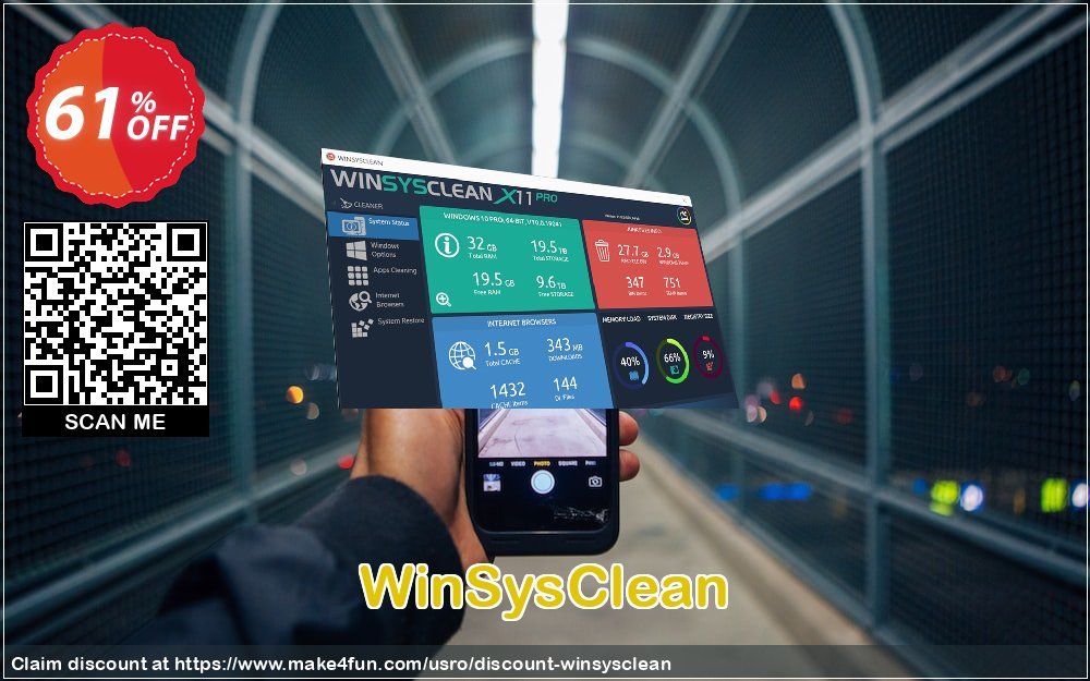 Winsysclean coupon codes for Space Day with 60% OFF, May 2024 - Make4fun