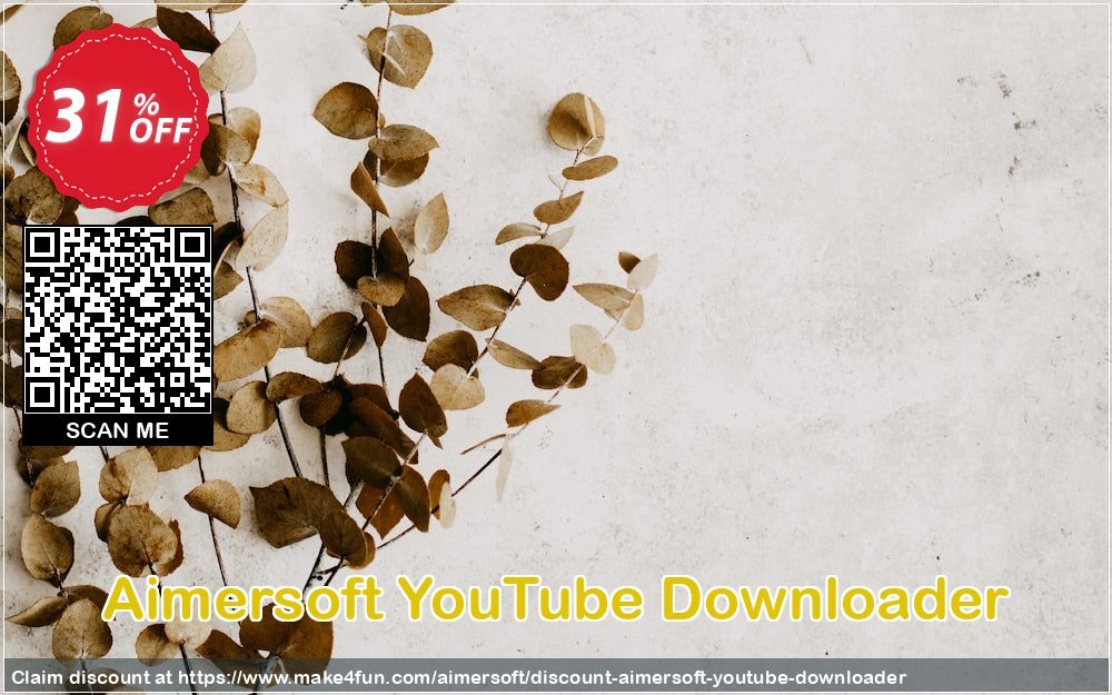 Aimersoft youtube downloader coupon codes for Mom's Day with 35% OFF, May 2024 - Make4fun