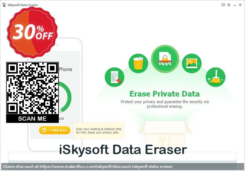 Iskysoft Data Eraser coupon codes for Mom's Day with 35% OFF, May 2025 - Make4fun