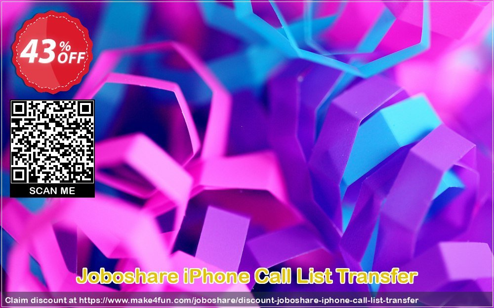 Joboshare Iphone Call List Transfer coupon codes for May Celebrations with 40% OFF, May 2025 - Make4fun