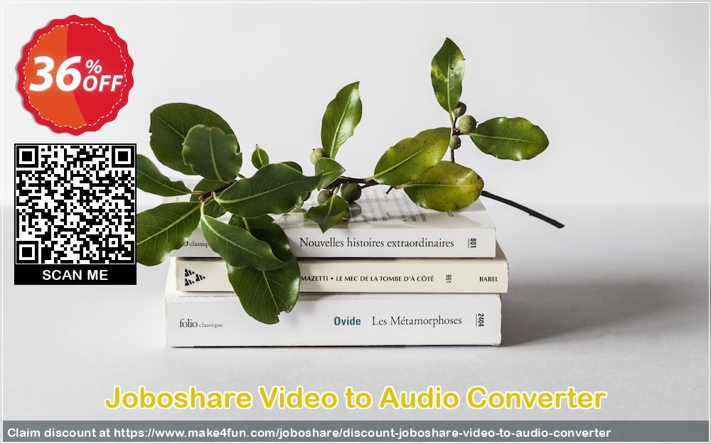 Joboshare video to audio converter coupon codes for Mom's Day with 40% OFF, May 2024 - Make4fun