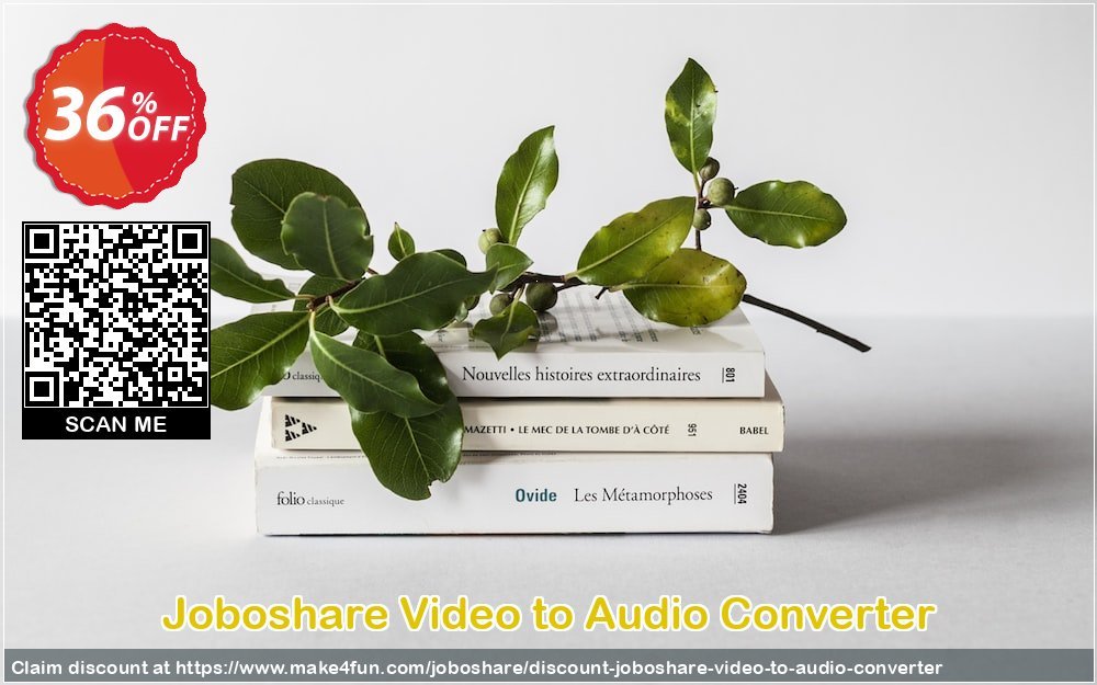 Joboshare Video To Audio Converter coupon codes for Mom's Day with 40% OFF, May 2025 - Make4fun