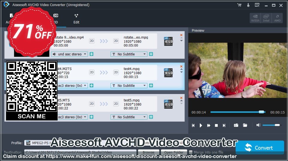 Aiseesoft Avchd Video Converter coupon codes for Bike Commute Day with 75% OFF, May 2025 - Make4fun