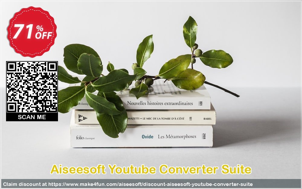 Aiseesoft youtube converter suite coupon codes for Mom's Special Day with 75% OFF, May 2024 - Make4fun