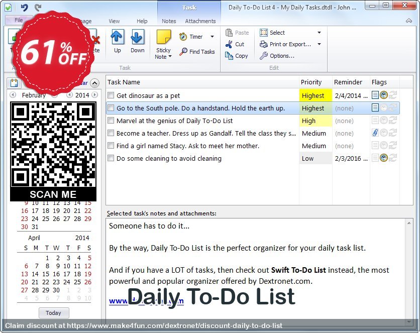 Daily to do list coupon codes for Mom's Day with 65% OFF, May 2024 - Make4fun